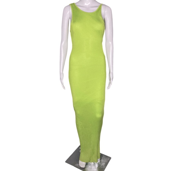 NWT Forte Forte Asymmetric Ribbed Knit Maxi Dress - Brand Size I = US 4 - Picture 4 of 11